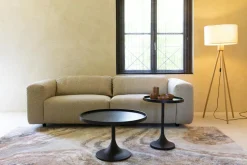 Table basse ronde en chêne noir 69x42cm Jason - Zuiver