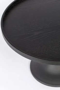 Table basse ronde en chêne noir 69x42cm Jason - Zuiver
