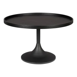 Table basse ronde en chêne noir 69x42cm Jason - Zuiver