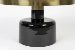 Table basse ronde en enamel noir 60x35cm Glam - Zuiver