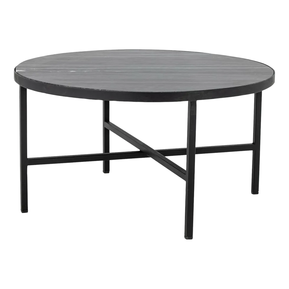 Table basse ronde en marbre gris 76 cm Estelle - Bloomingville