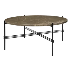 Table basse ronde en marbre marron 80cm TS - Gubi