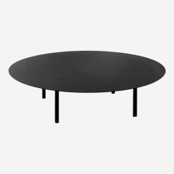Table basse ronde en métal noir 03 - Serax