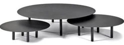 Table basse ronde en métal noir 78 x 25 cm 02 - Serax