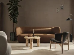 Table basse ronde en peuplier 65cm Post - Ferm living