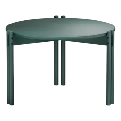 Table basse ronde en pin vert 60x40cm Sticks - Karup Design