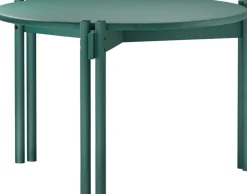 Table basse ronde en pin vert 60x40cm Sticks - Karup Design