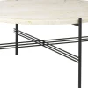 Table basse ronde en travertin blanc neutre 80cm TS - Gubi