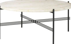 Table basse ronde en travertin blanc neutre 80cm TS - Gubi