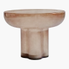 Table basse ronde en verre soufflé caramel 55x41cm Crown - 101 COPENHAGEN
