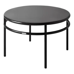 Table basses ronde en acier noir foncé 80cm T37 - Tolix
