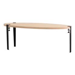 Table basse Surf pieds noir graphite 43 cm - TIPTOE