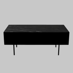 Table bout de canapé en marbre noir Accent Table - HANDVÄRK