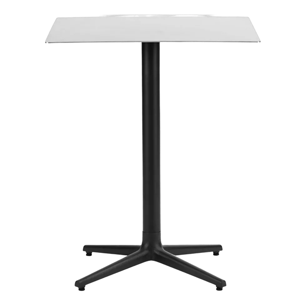 Table carré 60 cm 4 pieds en acier inoxydable Allez Steel - Normann Copenhagen