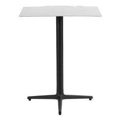 Table carrée 60 cm 3 pieds en acier inoxydable Allez Steel - Normann Copenhagen