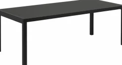 Table chêne laqué et noire 200 x 92 cm Workshop - Muuto