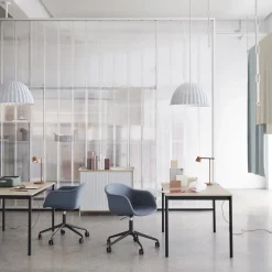 Table 190 cm blanche piétement noir Base - Muuto