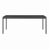 Table 140 cm noire et bois piétement noir Base - Muuto
