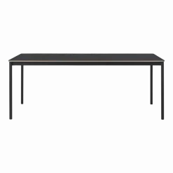Table 140 cm noire et bois piétement noir Base - Muuto