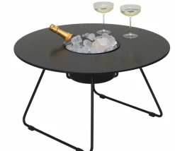 Table à cocktail ronde en acier noir 75 cm N'ice - Cools Collection