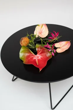 Table à cocktail ronde en acier noir 75 cm N'ice - Cools Collection