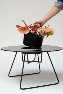 Table à cocktail ronde en acier noir 75 cm N'ice - Cools Collection