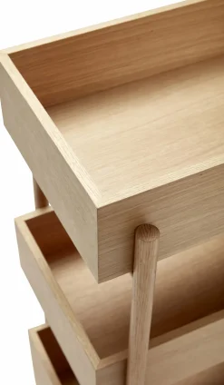 Table console en bois de chêne Stack - Hübsch