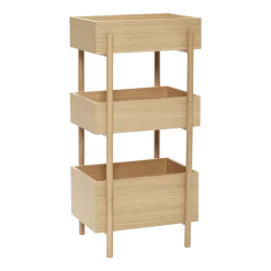 Table console en bois de chêne Stack - Hübsch