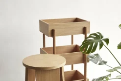 Table console en bois de chêne Stack - Hübsch