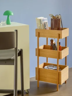 Table console en bois de chêne Stack - Hübsch