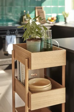 Table console en bois de chêne Stack - Hübsch