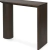 Table console en chêne marron foncé Pylo - Ferm Living