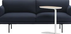 Table d'appoint blanche plateau en chêne Relate - Muuto