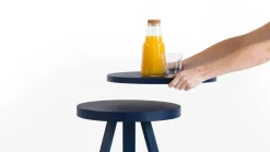 Table d'appoint bleue 42 cm Batea - Woodendot