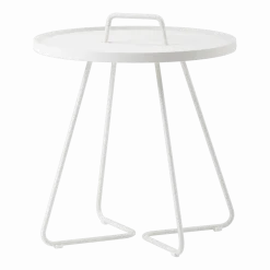 Table d'appoint 60 cm en aluminium blanc On-the-move - Cane-Line