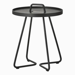 Table d'appoint 46,5 cm en aluminium noir On-the-move - Cane-Line