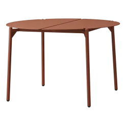 Table d'appoint de jardin en acier terracotta 70 x 45 cm Novo - AYTM