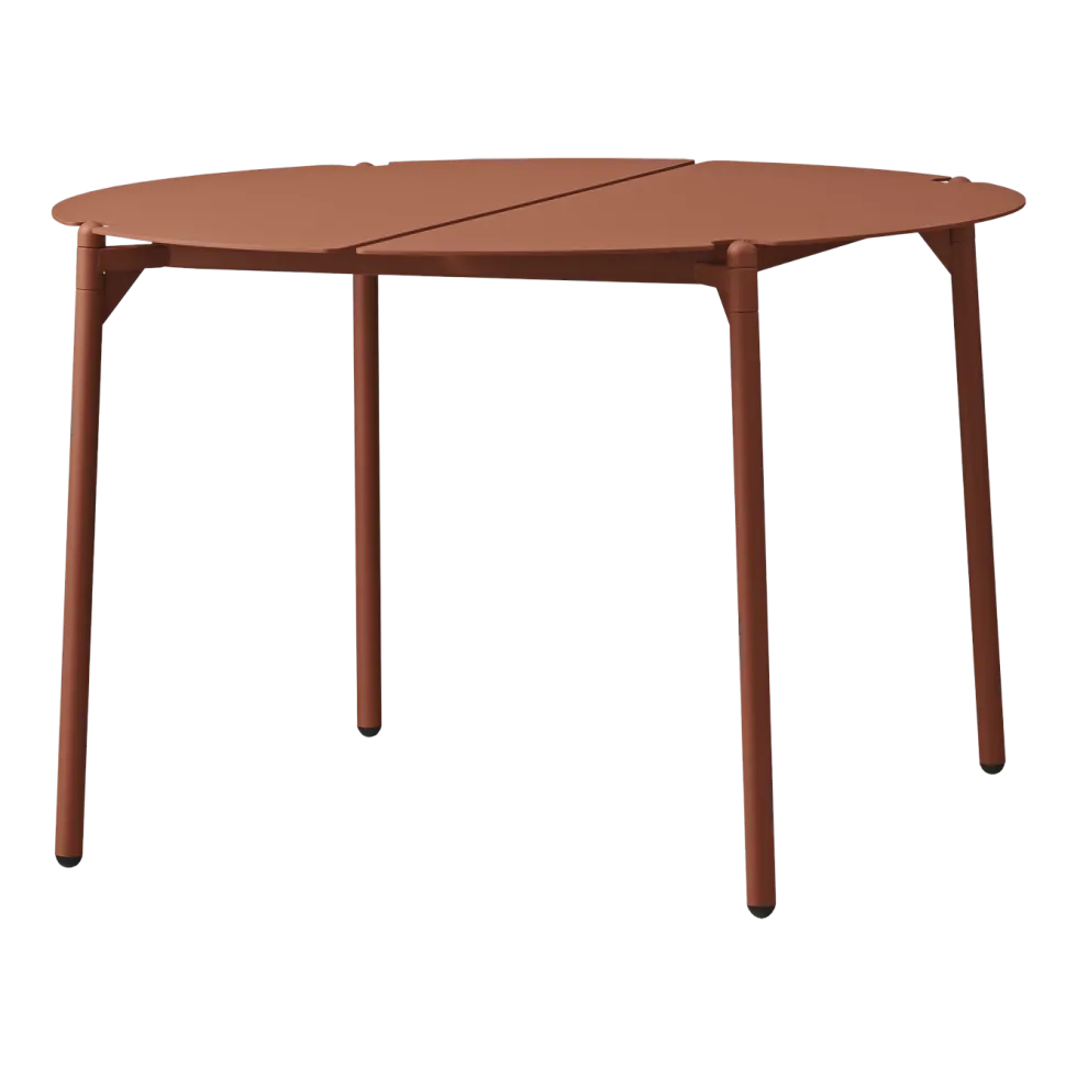 Table d'appoint de jardin en acier terracotta 70 x 45 cm Novo - AYTM