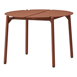 Table d'appoint de jardin en acier terracotta 50 x 35 cm Novo - AYTM