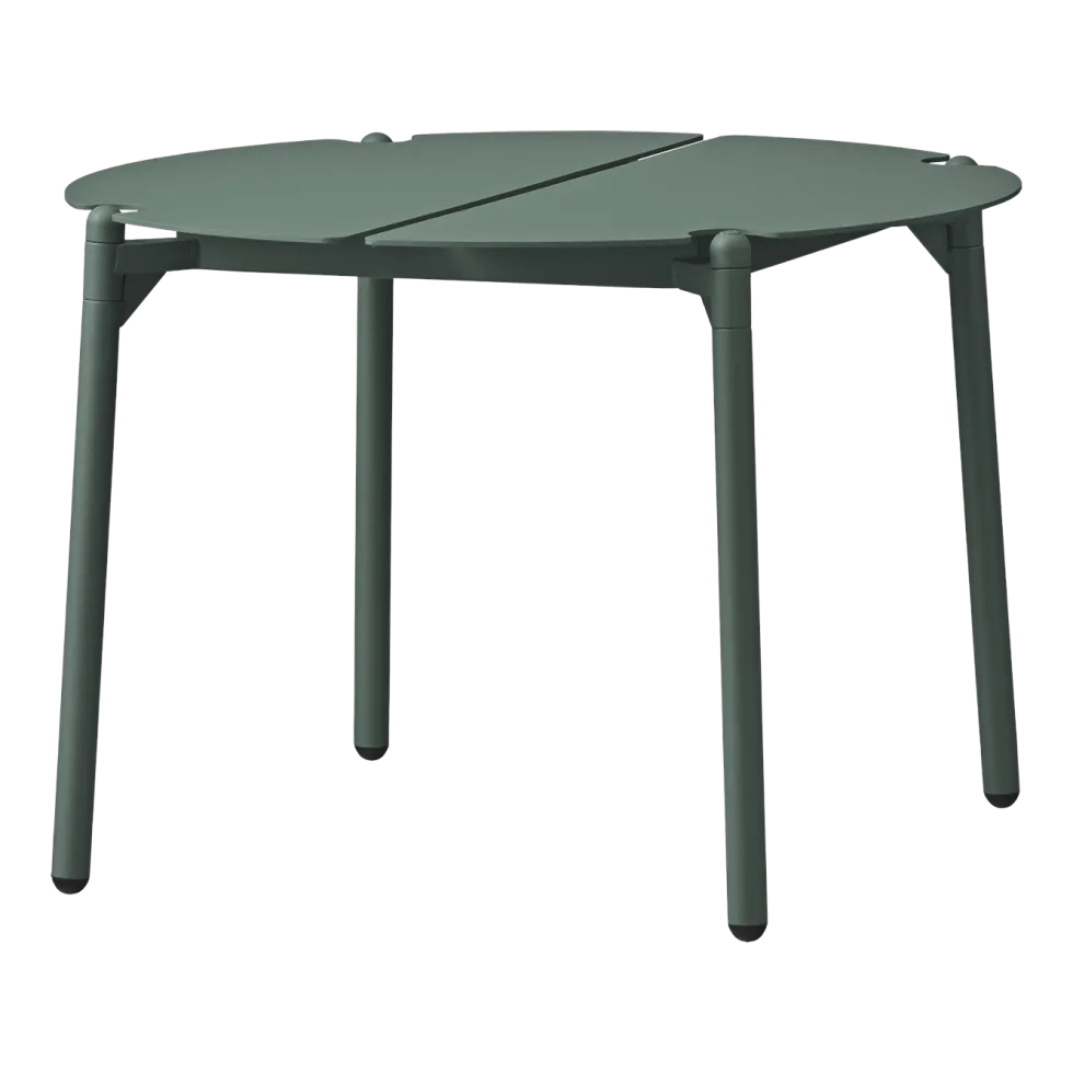 Table d'appoint de jardin en acier vert 50 x 35 cm Novo - AYTM