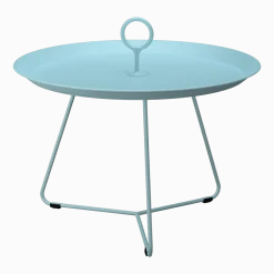 Table d'appoint d'extérieur en aluminium bleu givré 58cm EYELET - Houe