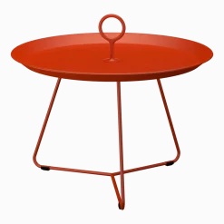 Table d'appoint d'extérieur en aluminium rouge 58cm EYELET - Houe