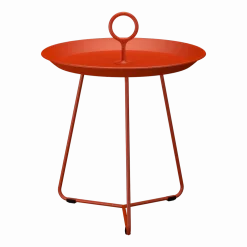 Table d'appoint d'extérieur en aluminium rouge 45cm EYELET - Houe