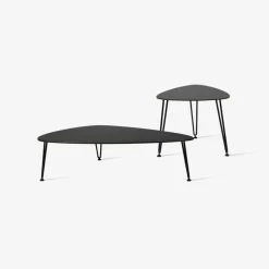 Table d'appoint d'extérieur en métal noir Rozy - Vincent Sheppard