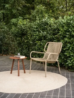 Table d'appoint d'extérieur ronde en aluminium corail 45x44cm Lilo - Vincent Sheppard