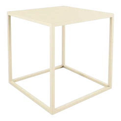 Table d'appoint en acier beige cashew 40x40cm Soli X - Metallbude