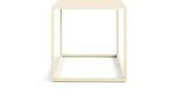 Table d'appoint en acier beige cashew 40x40cm Soli X - Metallbude