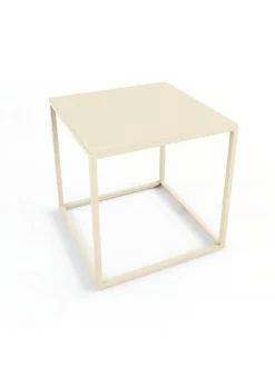 Table d'appoint en acier beige cashew 40x40cm Soli X - Metallbude