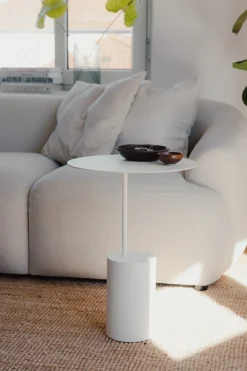 Table d'appoint en acier blanc 40cm Ciro - Metallbude