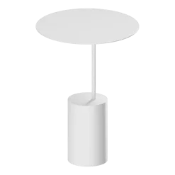Table d'appoint en acier blanc 40cm Ciro - Metallbude